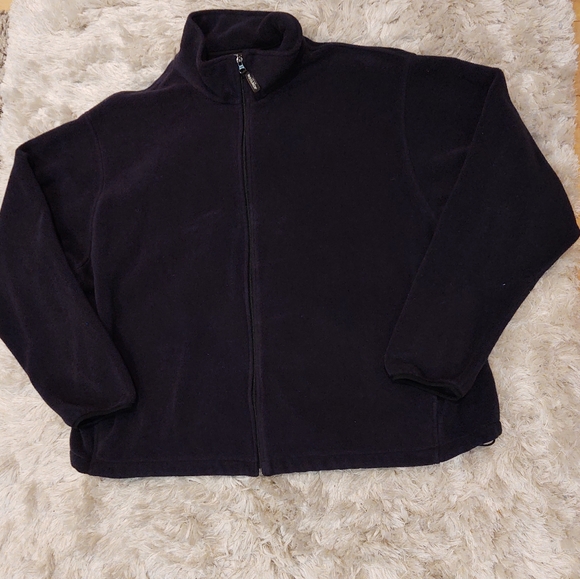Woolrich Navy Blue Fleece Zip Jacket xxl - Picture 5 of 5